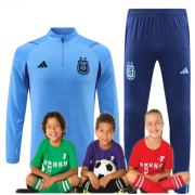 2022 World Cup Argentina Kid Training Suits Blue